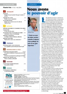 Planète Paix n°612 - mai 2016