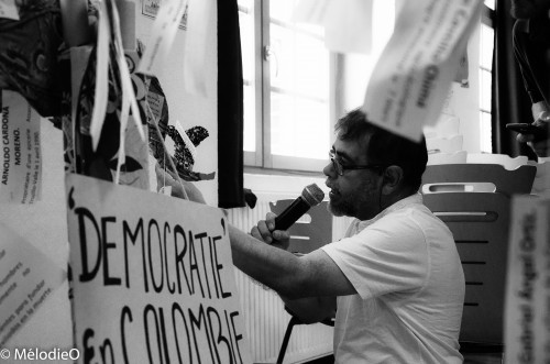 Le comité du Lyonnais avec les mouvements pacifistes colombiens