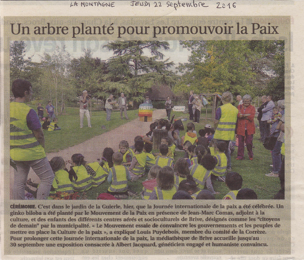 Article dans La Montagne
